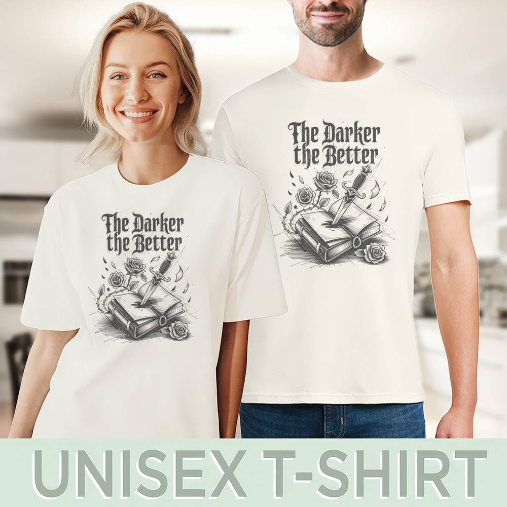 The Darker the Better Gothic Dagger Rose Graphic Tee - Picture 4 of 6